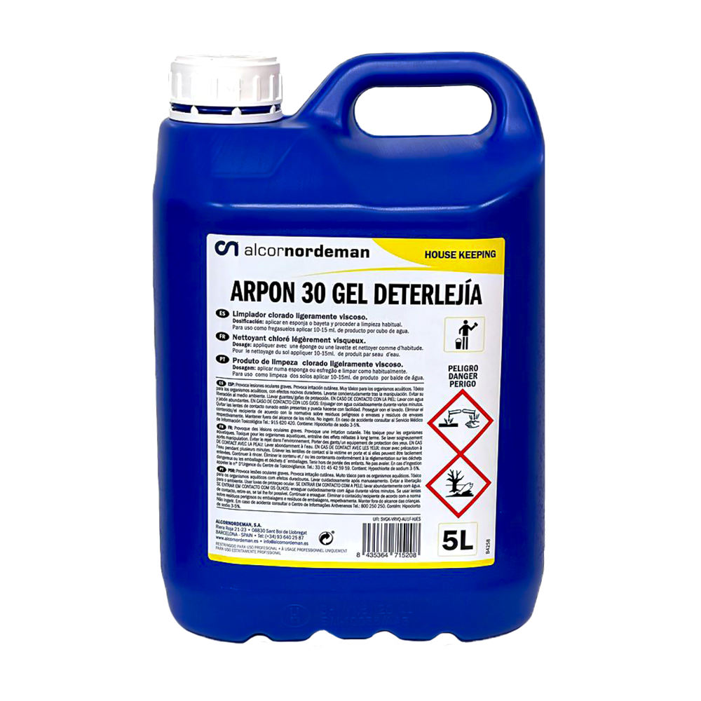 Arpón 30 Gel - Chlorinated Bactericidal Gel (5Kg)