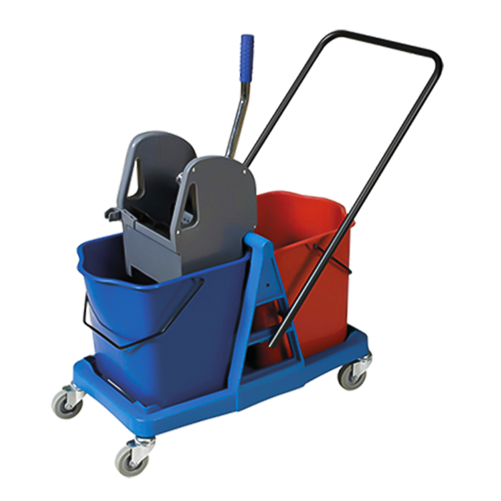 Carro de Limpieza con 2 cubos (25+25 L) y Prensa