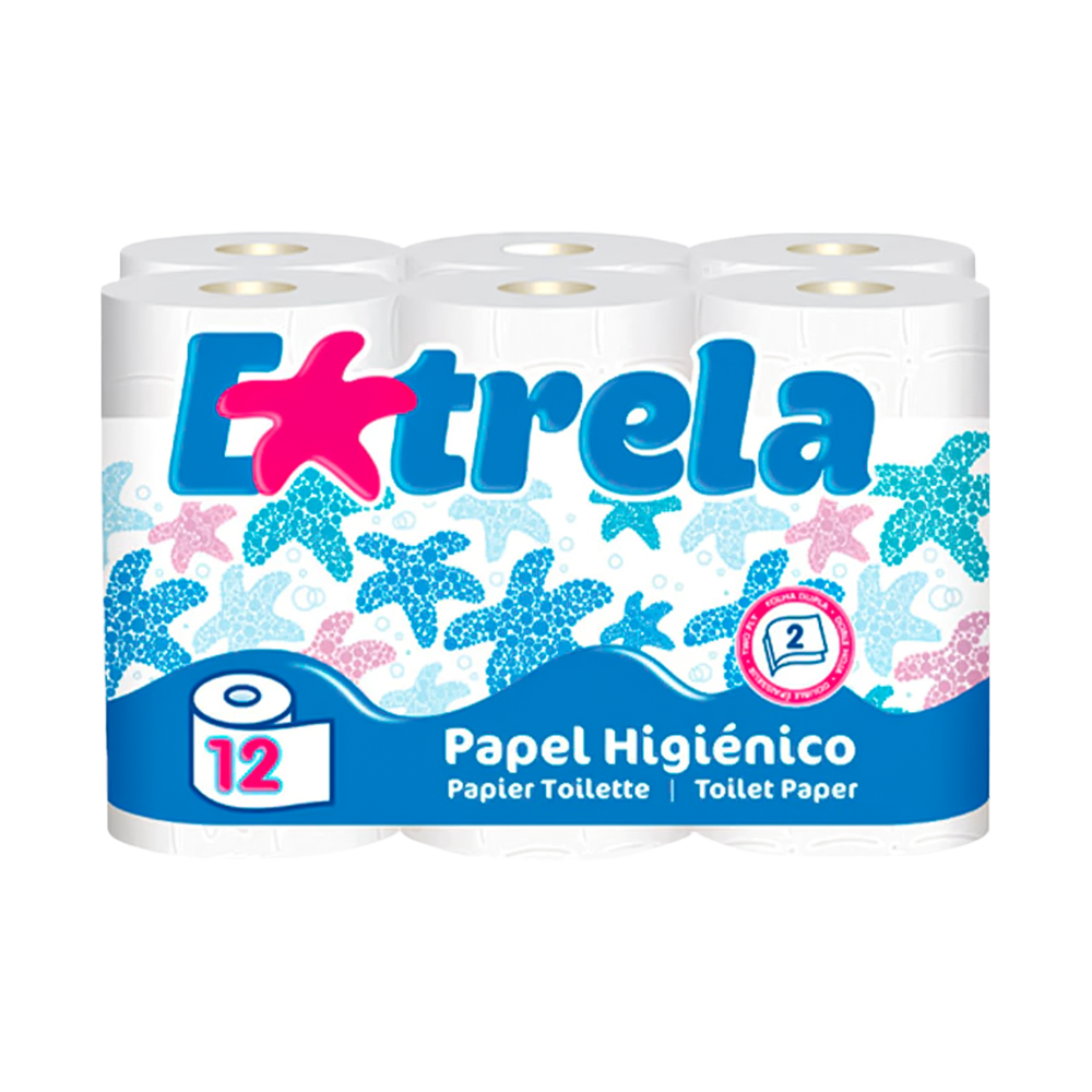 Papel Higiénico Doméstico Branco (108 rolos)