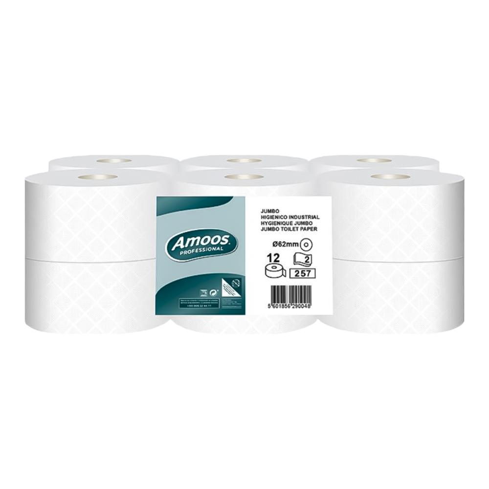 Papel Higiénico Jumbo - Saco de 12 Rolos