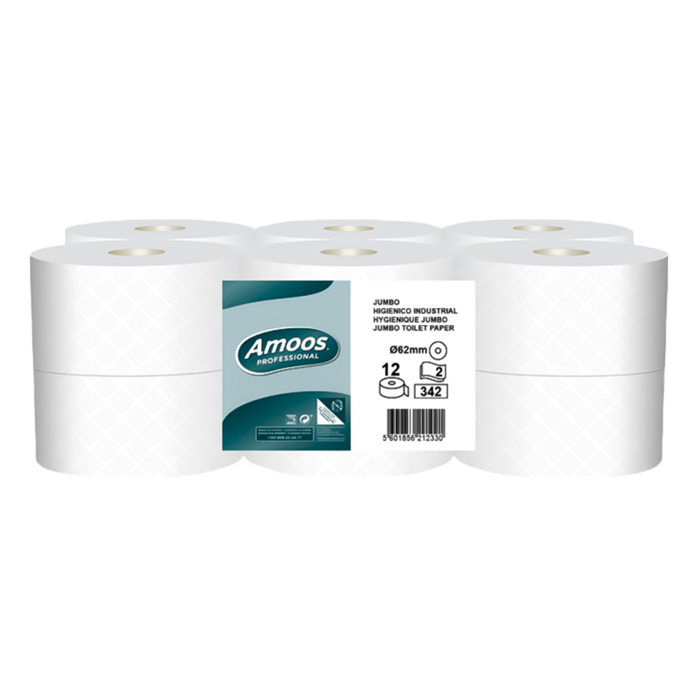 Papel Higiénico Jumbo - Saco de 12 Rolos