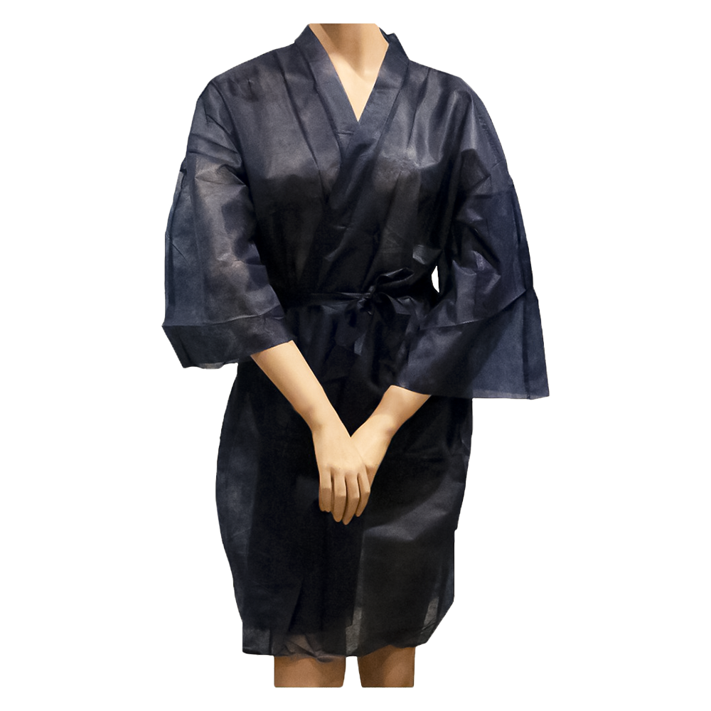 Kimono em Polipropileno Preto (10 Unid.)