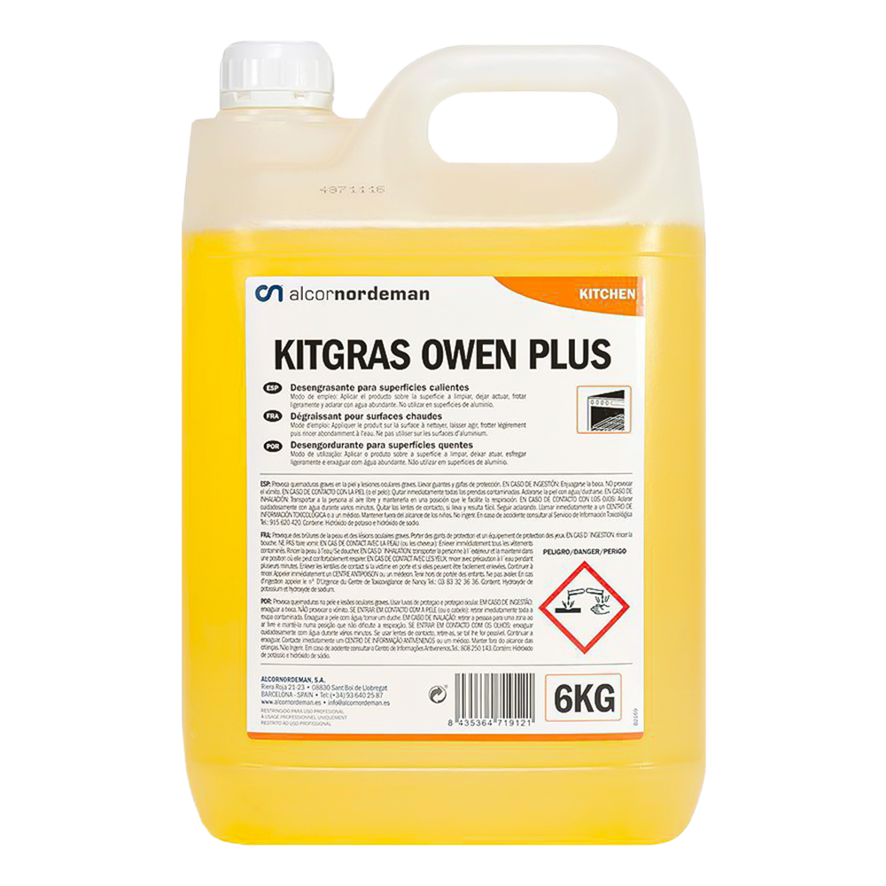 Kitgras Owen Plus - Desengordurante Fornos/Fogões (6Kgs)