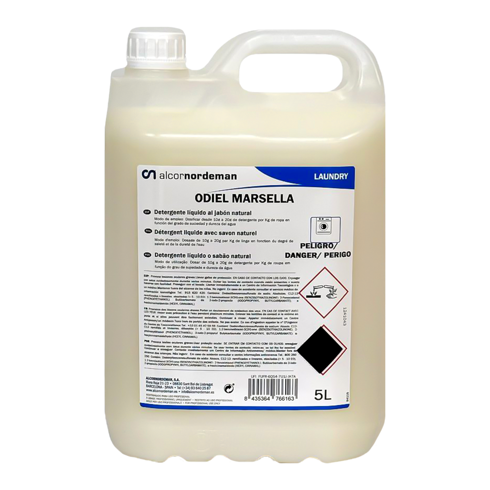 Odiel Marseille - Detergente Líquido para Roupa (5Lts)
