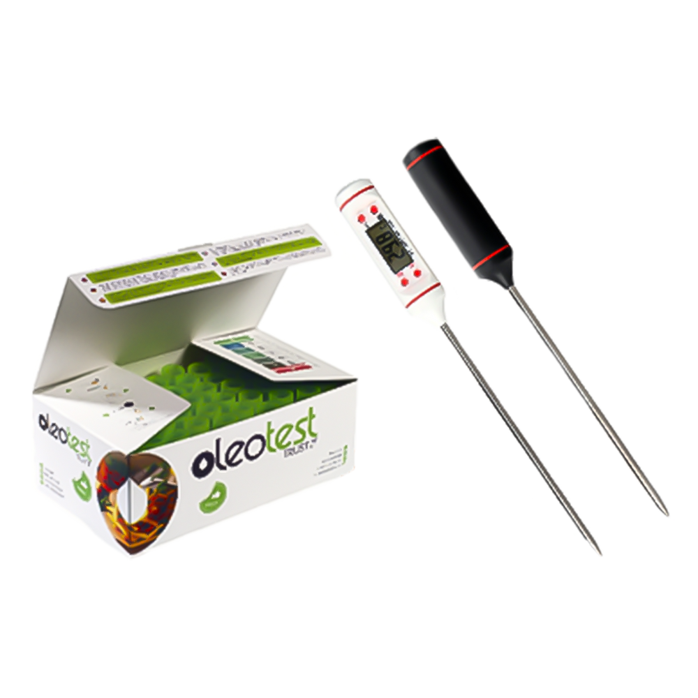 OleoTest + Termómetro Digital com sonda inox (50 testes)