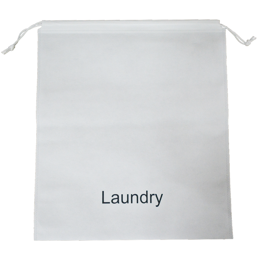Saco em TNT "Laundry" com cordão 48x55cm (200 unidades) - Branco