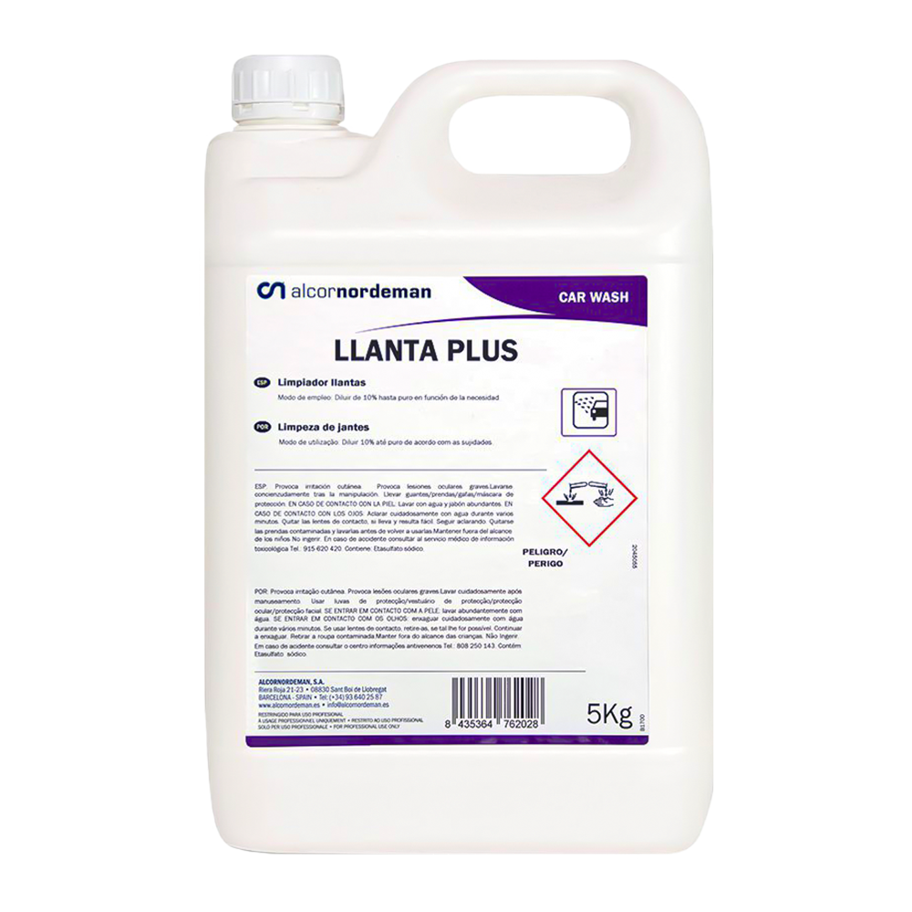 Llanta Plus - Detergente para Limpeza de Jantes (5Kgs)